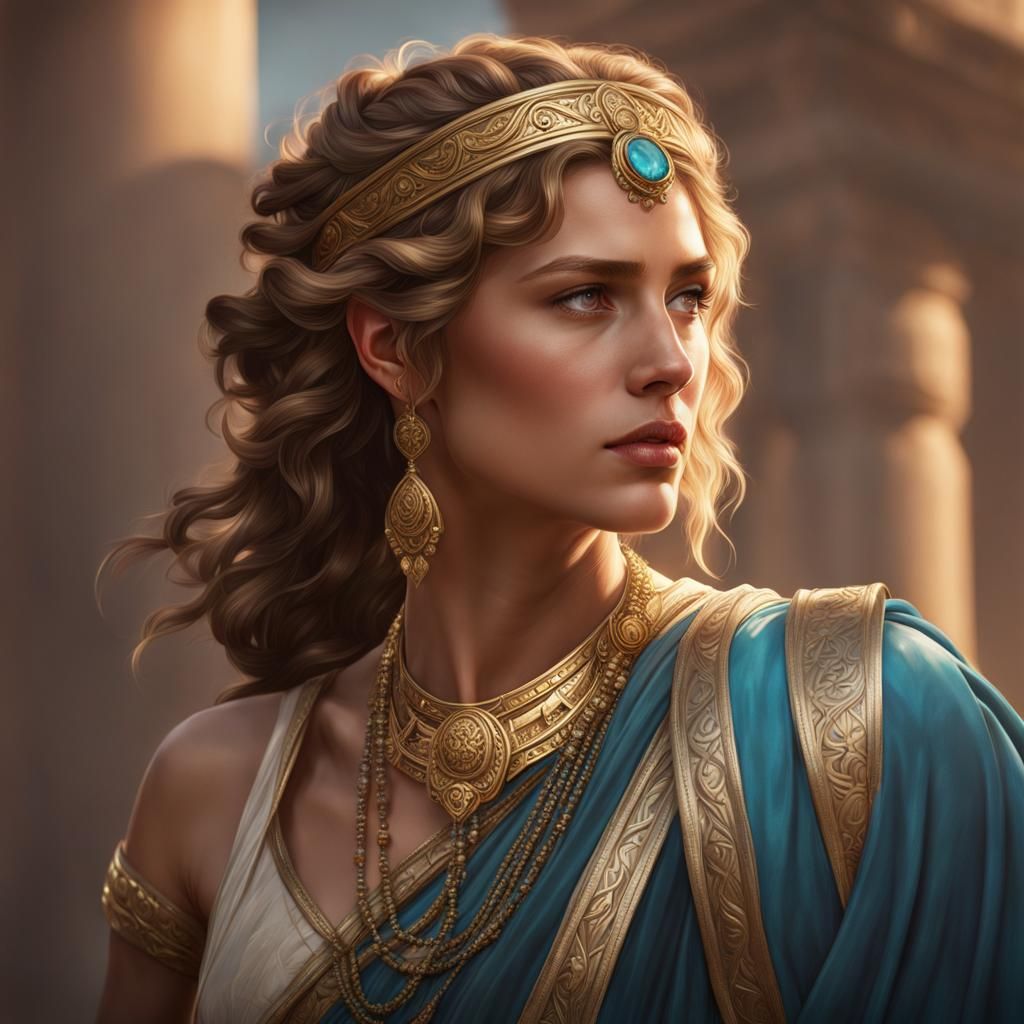 Helen of Troy Portrait in Artgerm Style
