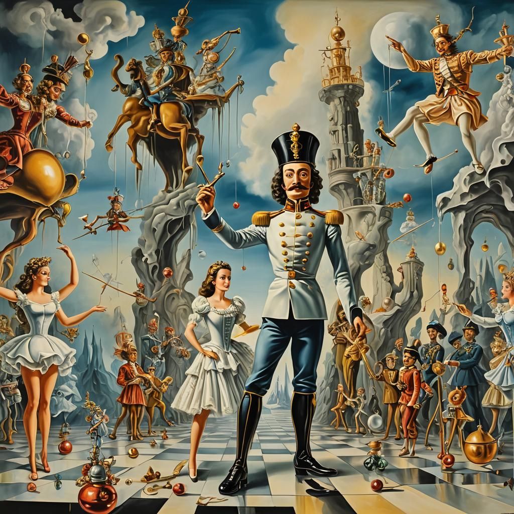 Nutcracker Suite in Surrealist Salvador Dali Style
