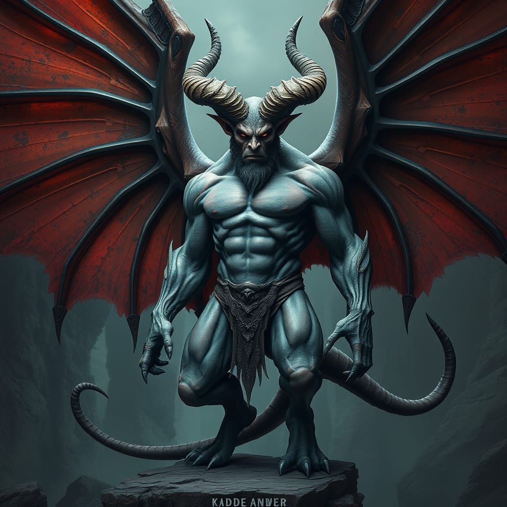 Hyperrealistic Demon Concept Art in a Fantastical World