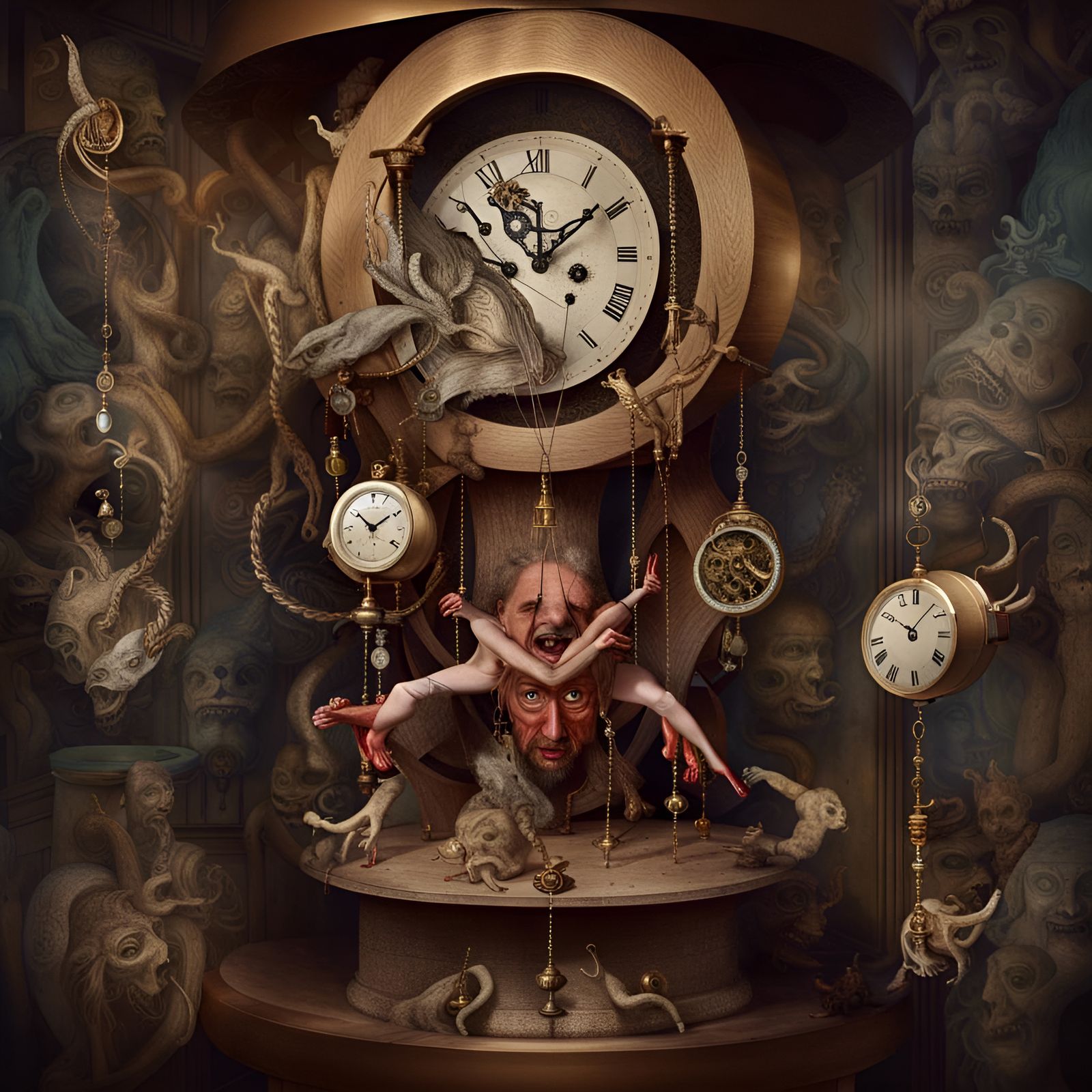 Clock Demons & Demonic Clocks (surrealism)