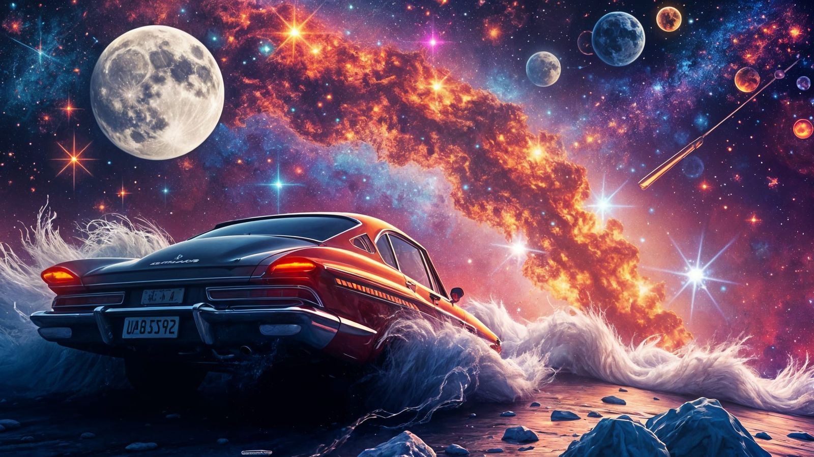 Vibrant Cosmic Illustration in High Resolution