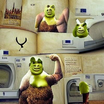 Shrek Flexing Arms