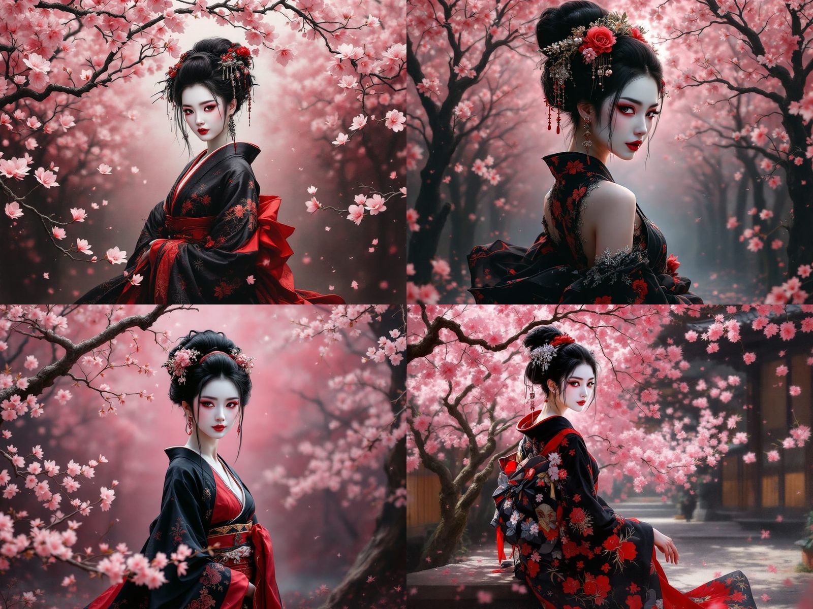 Airbrush-Art, 3-D-Art: A Gothic-style painting on canvas wit...