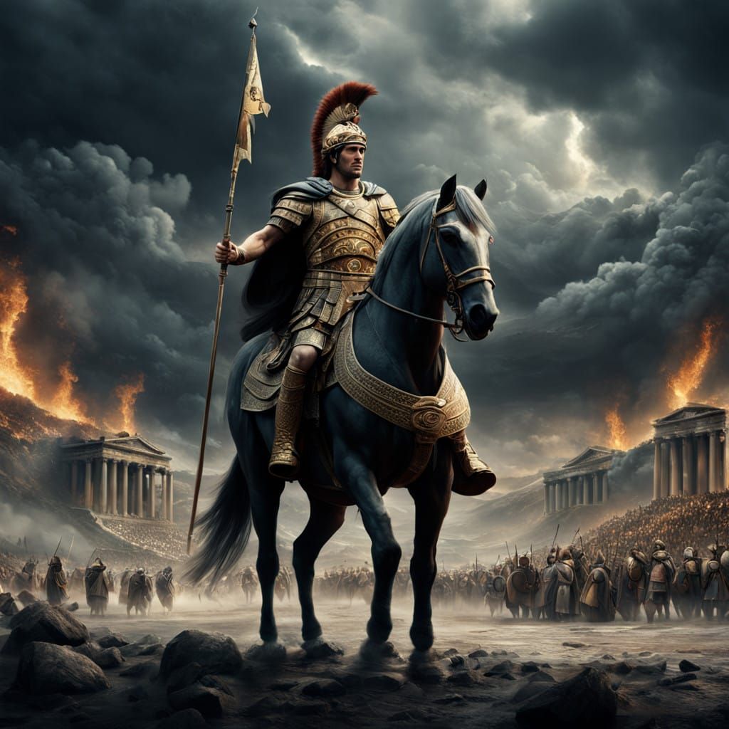 Alexander the Great in Epic Cinematic Digital Art