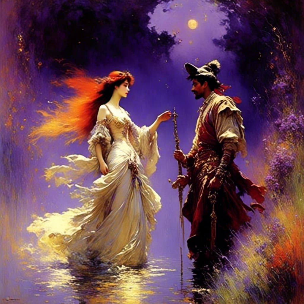 Epic Fantasy Love Scene Masterpiece