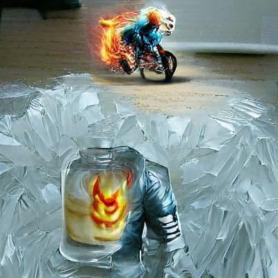Icy Ghost Rider on Spectral Steed