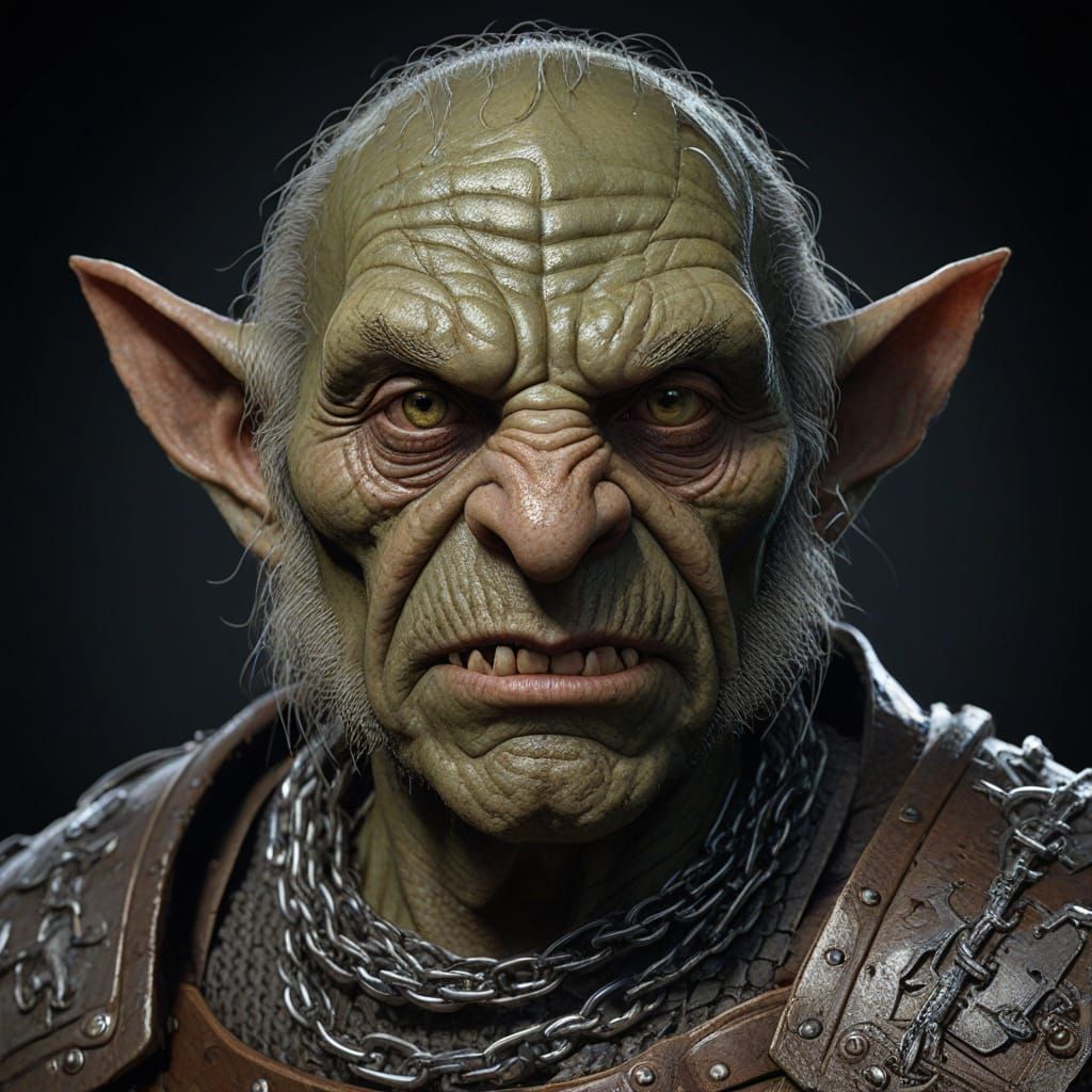 Majestic Goblin Warrior in Chain Mail Armor