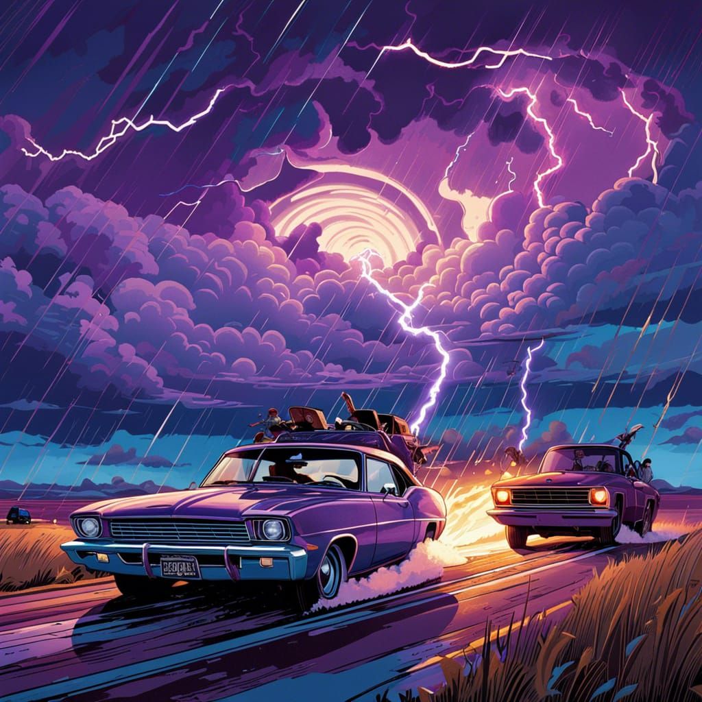 Storm Chasers in an Epic Thunderstorm