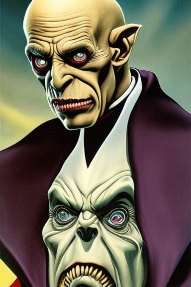 Klaus Kinski As Nosferatu #3: Wearing His Fave Pennywise T-Shirt