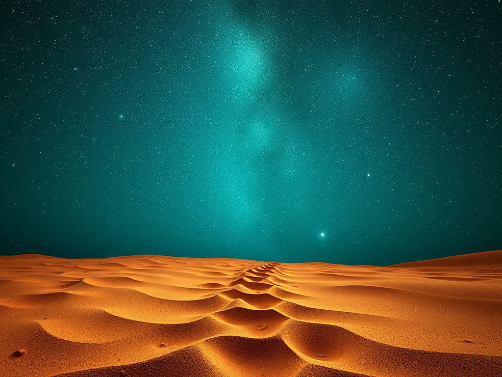 Abstract Sand of Time Under Copper Stars