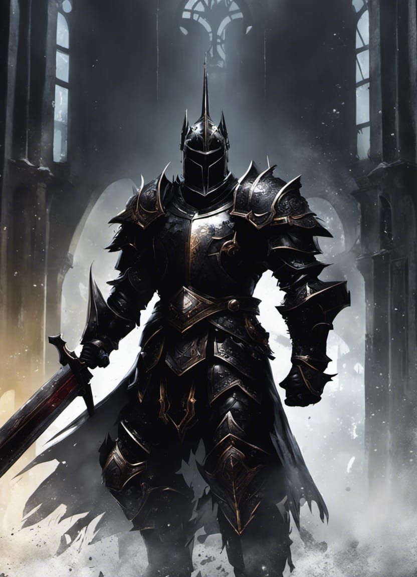 Gritty Black Knight in Dynamic Lighting