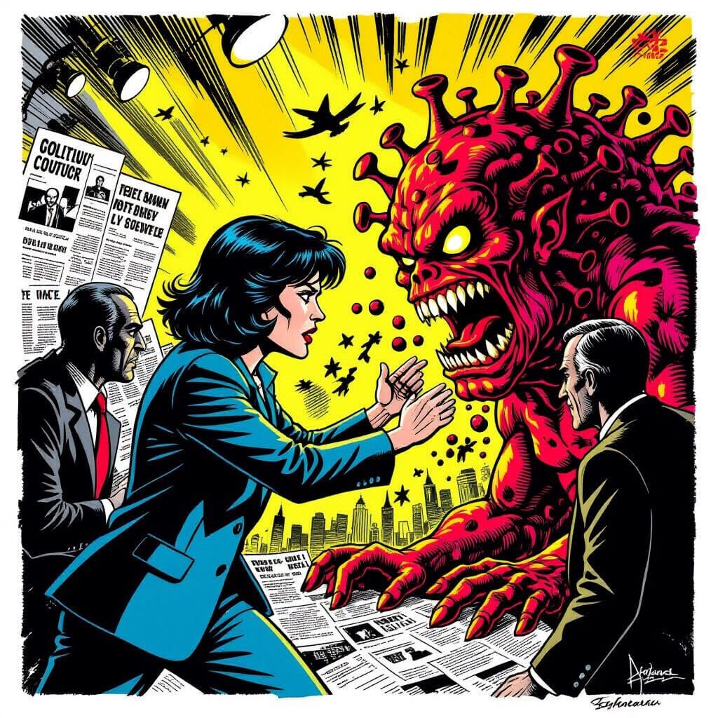 Christiane Amanpour Fights Corruption and Cancer in Cartoon ...