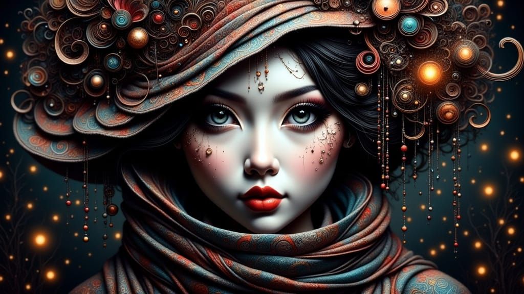 <lora:Whimsical:1.0> <lora:Zentangled:1.0> Prompt: A dramati...