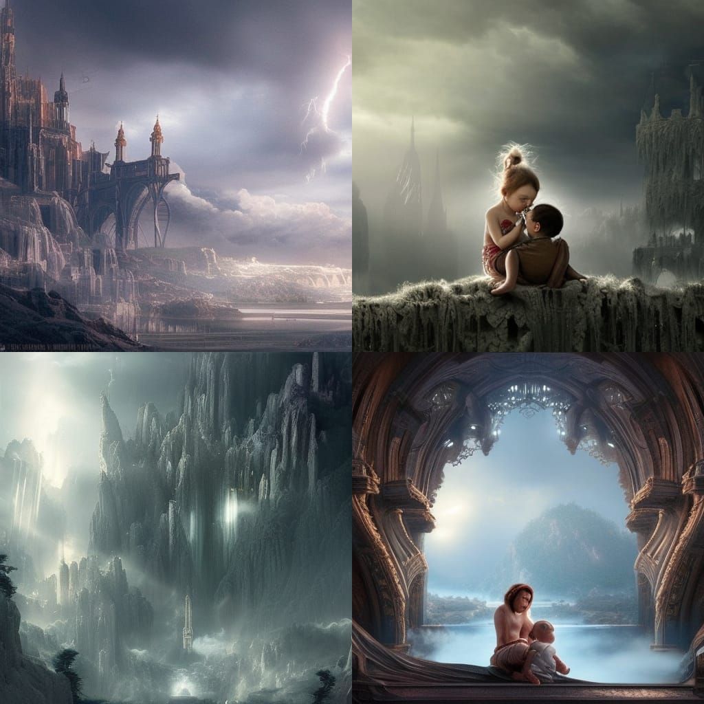 Epic Dramatic Scene in Digital Matte Painting