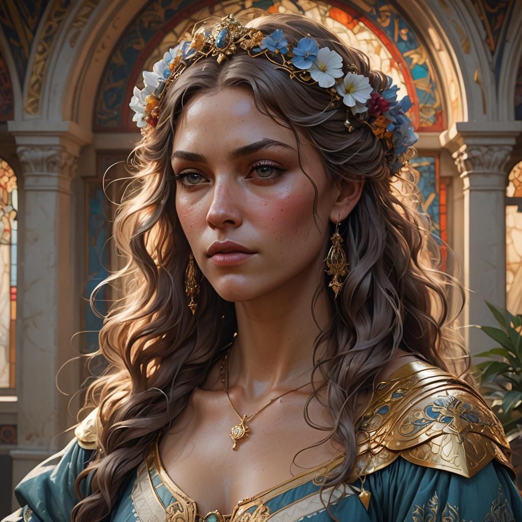 Bathsheba Portrait in Hyperdetailed Lighting