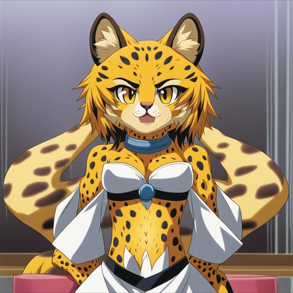 Anime Style Anthro Cheetah Character Design