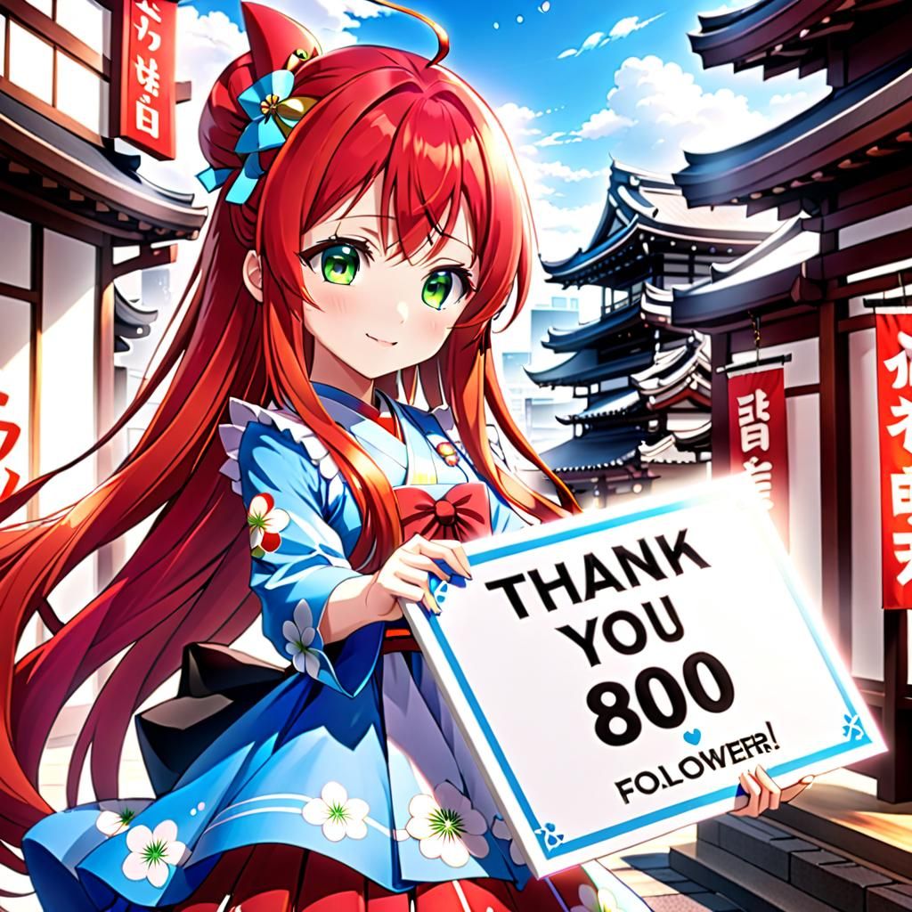 Thank you! 800 Followers!!💖