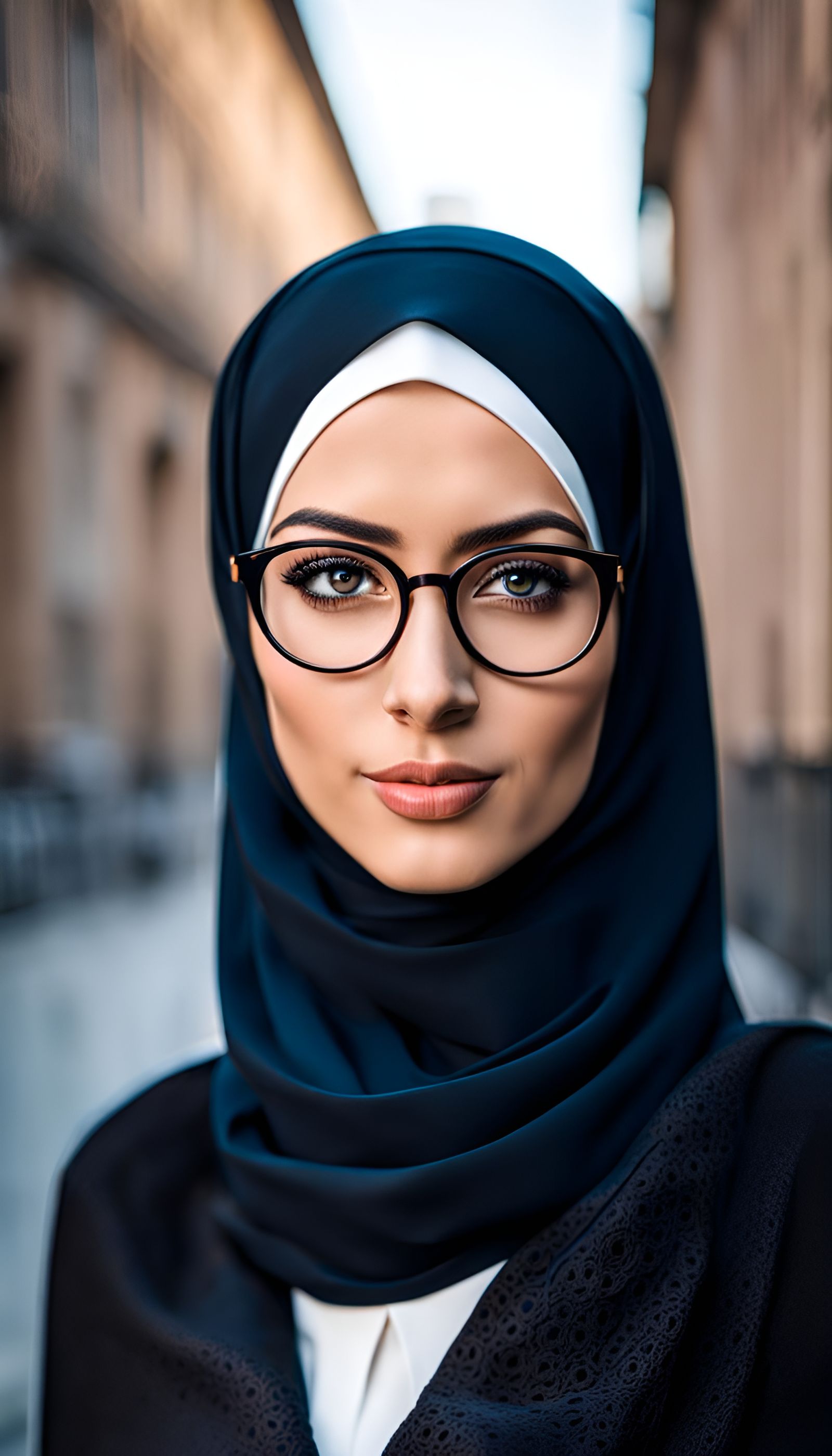 Beautiful Modest Woman in Hijab Portrait