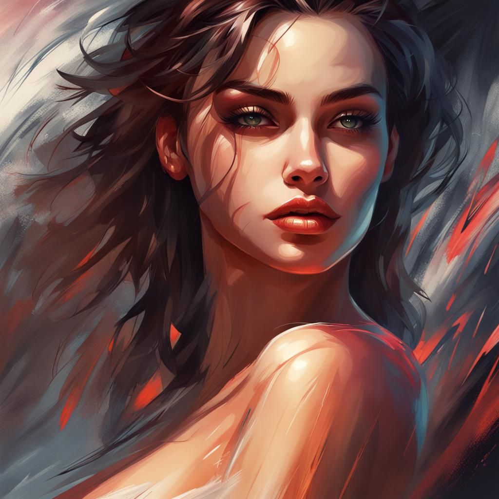 Stunning Illustration of a Beautiful Girl in 8K