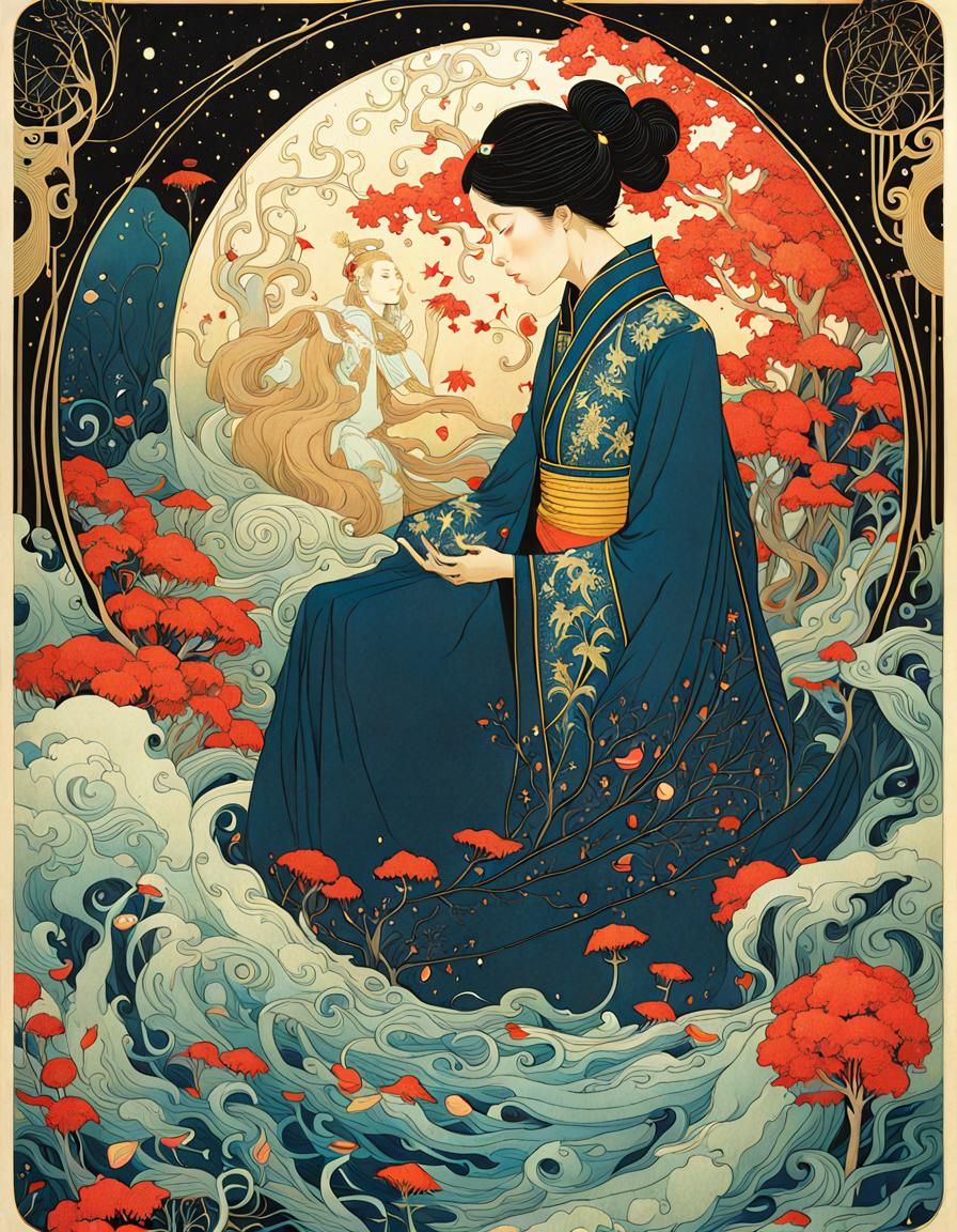 Intricate Tarot Card Illustration