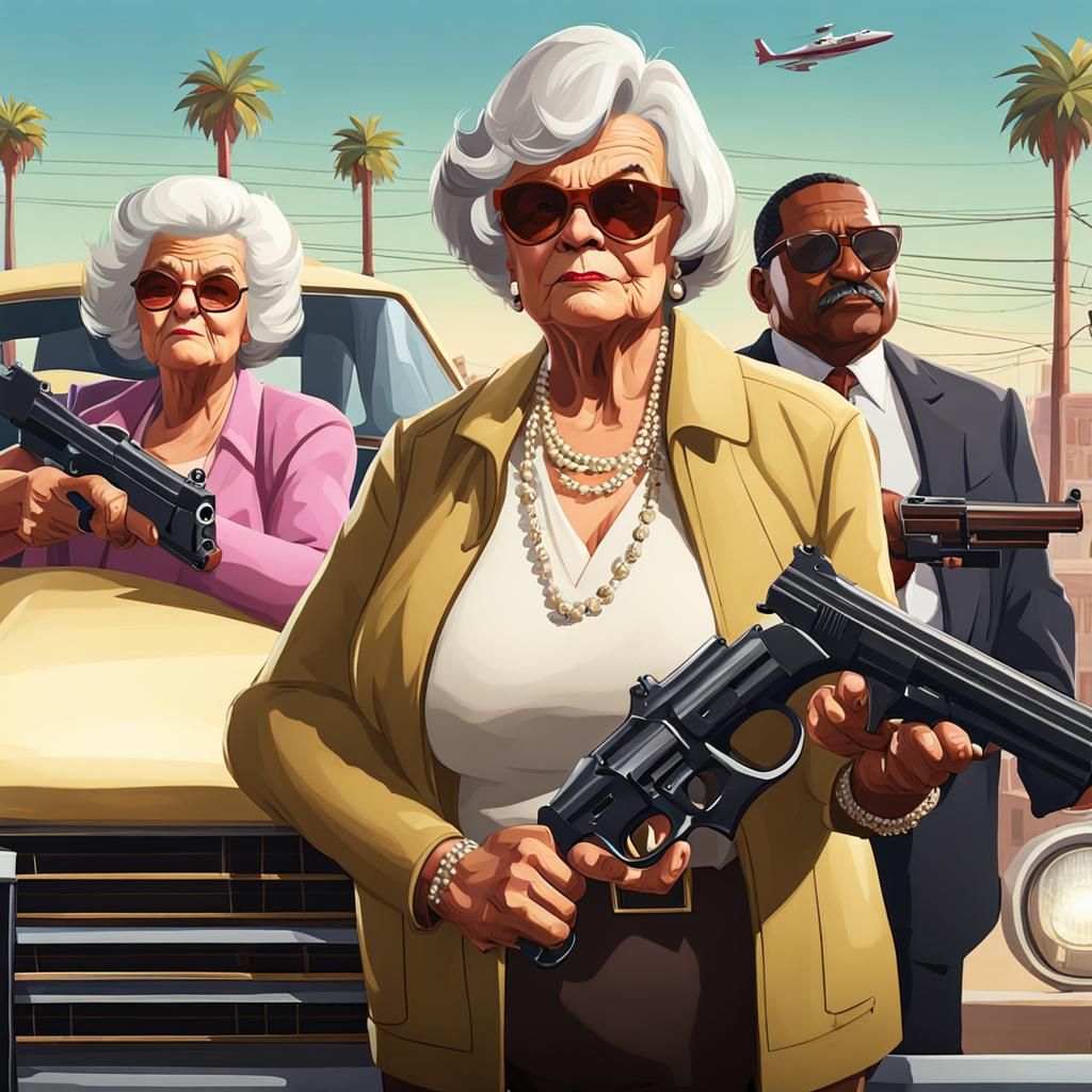 Two Elderly Women in a GTA Heist