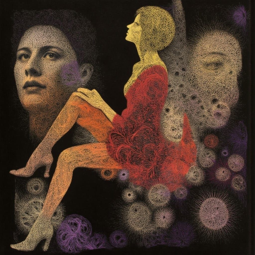 Mixed Media Art: Dark, Passionate, and Surreal