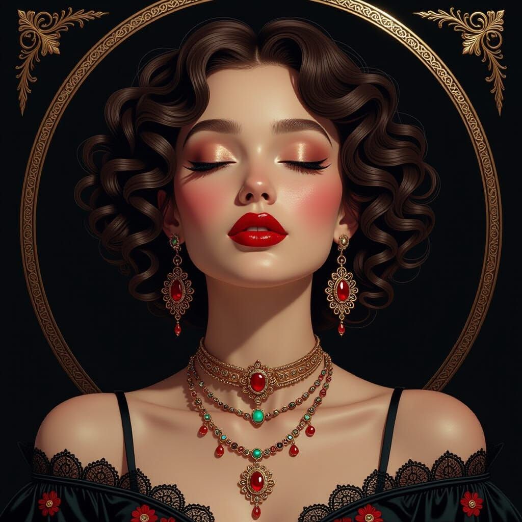 Boho Woman in 3D Rendered Style