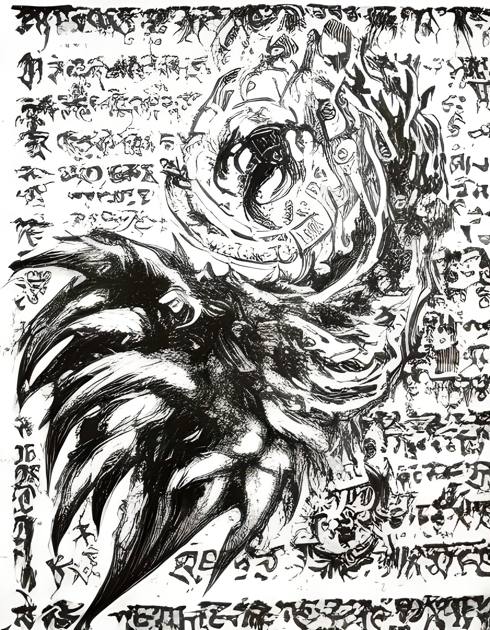 Mystical Ocean Scroll from a Lost Age