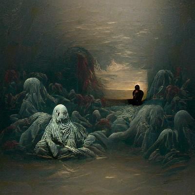 Eerie Solitude: A Gothic Horror Illustration