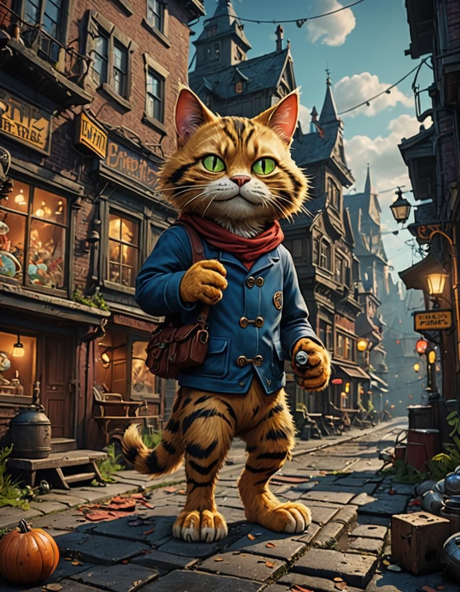 Fritz the Cat's Nine Lives: Detailed Matte Painting