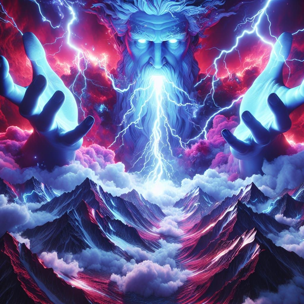 Zeus Emerges: A Hyper-Detailed Matte Painting