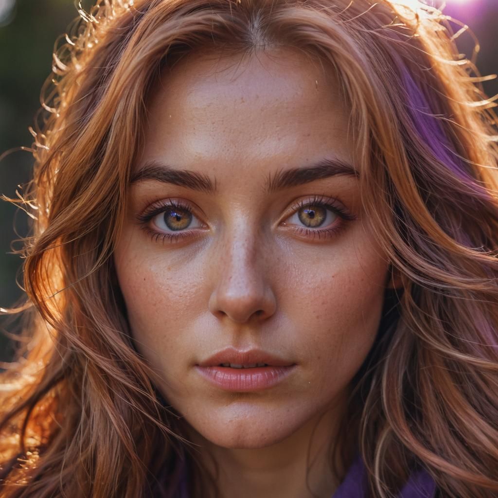 Hyperrealistic Portrait of a Young Woman's Eye