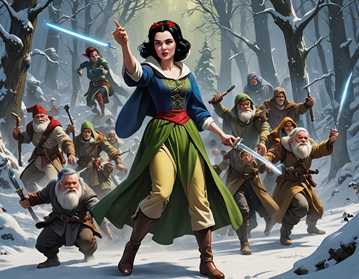 Snow White and the Seven Jedi Dwarfs