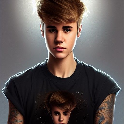 Hyperdetailed Portrait in Art Nouveau Style