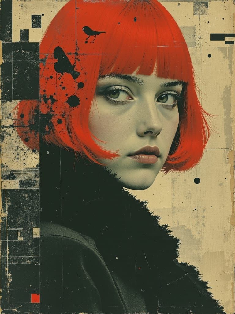 Gothic Woman in Pastel Colors