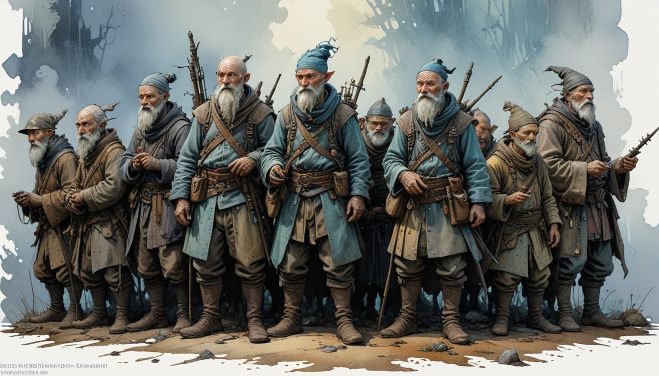 Gnomes Unite in Vibrant Digital Art