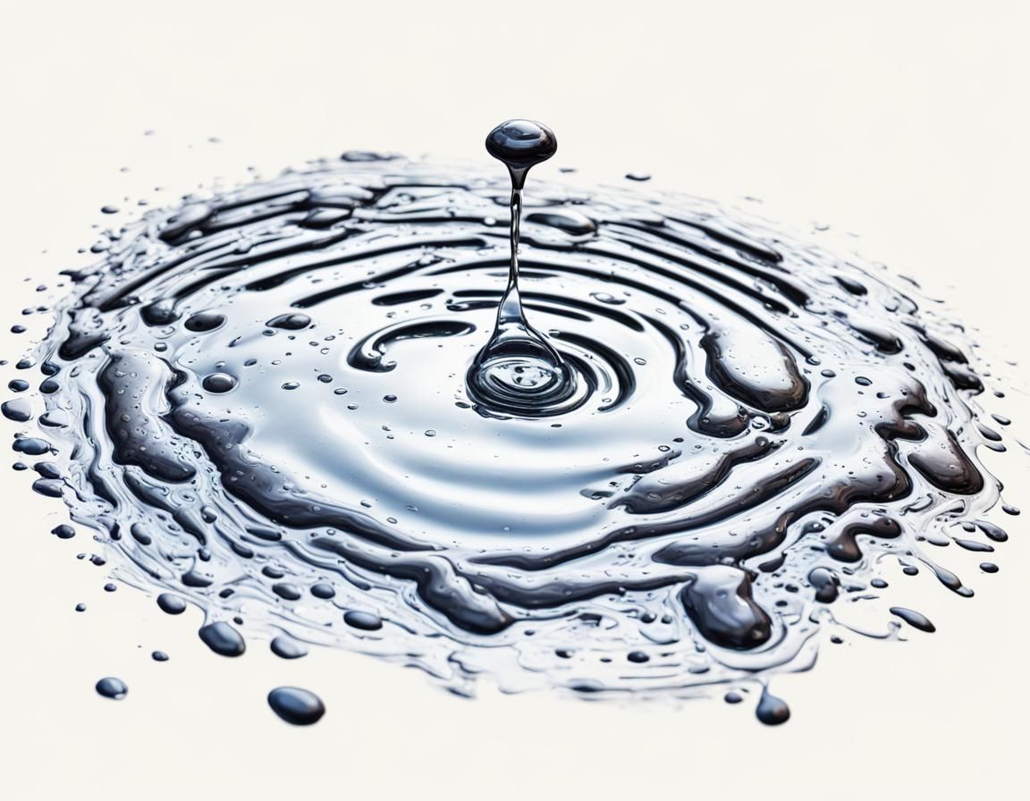 Hyperrealistic Raindrop in Colorful Graffiti Art Style