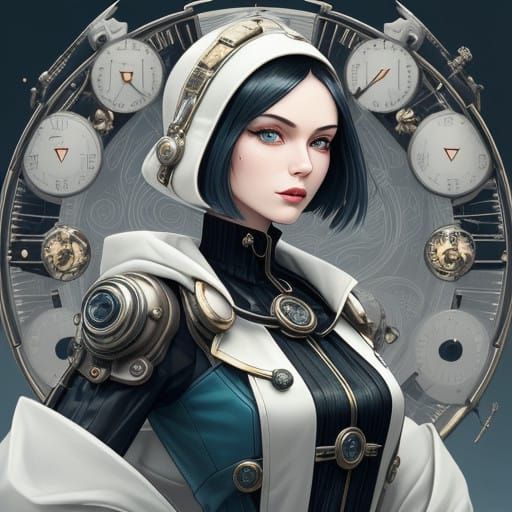Snow White. Hing Atompunk. Create a character in the style o...