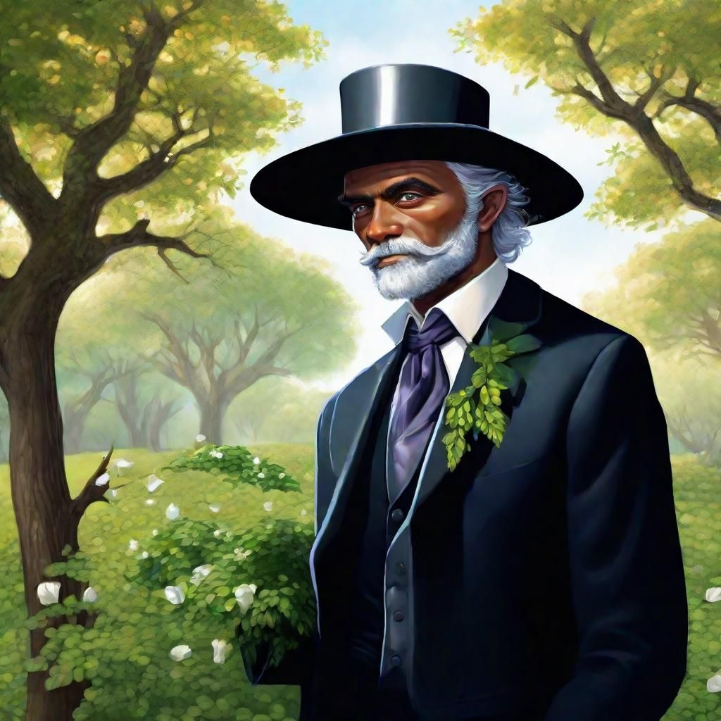 Fae Gentleman Paints Spring with Silver Coins