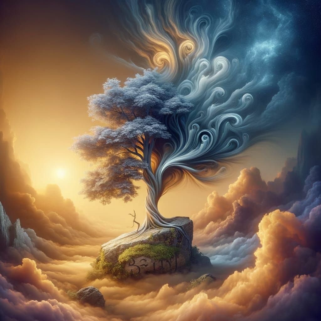 Mystical Woman in Lush Forest Sanctuary