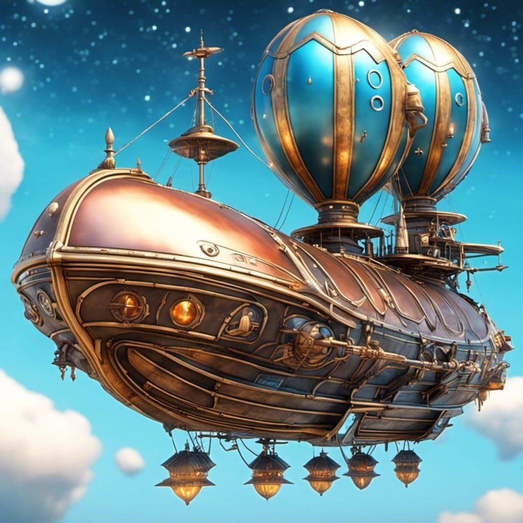 Cosmic Galleon: A Photorealistic Space Skyship