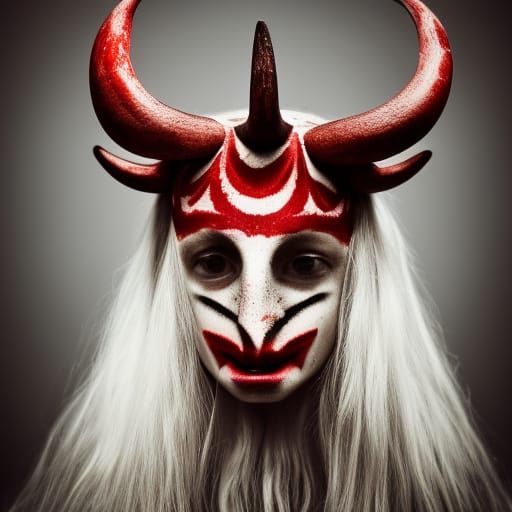 Scandinavian folk art of Satan