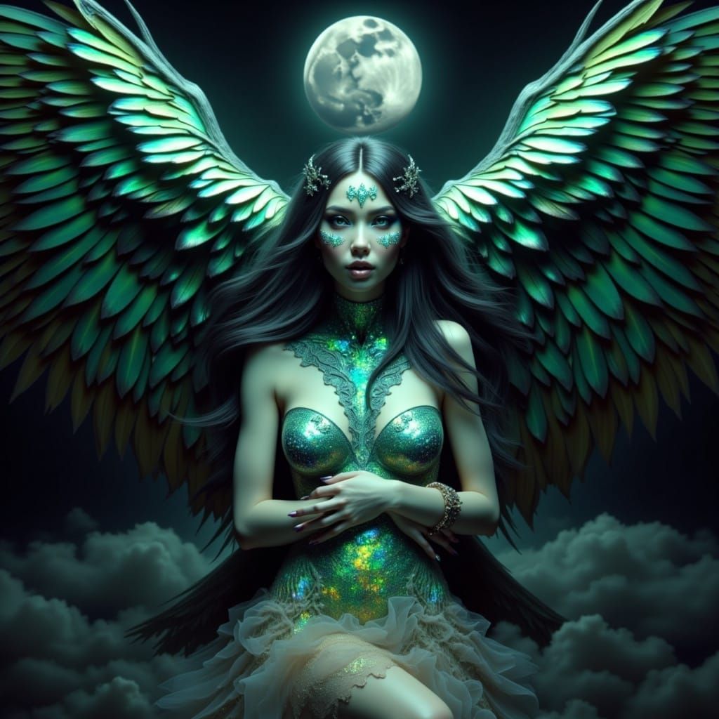 Hyperrealistic Giant Eagle in Mystical Splendor