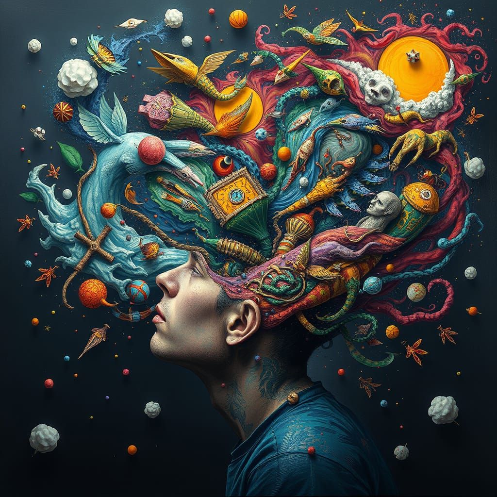 Surreal Dreamscapes Unfold in Vibrant, Hyper-Realistic Style