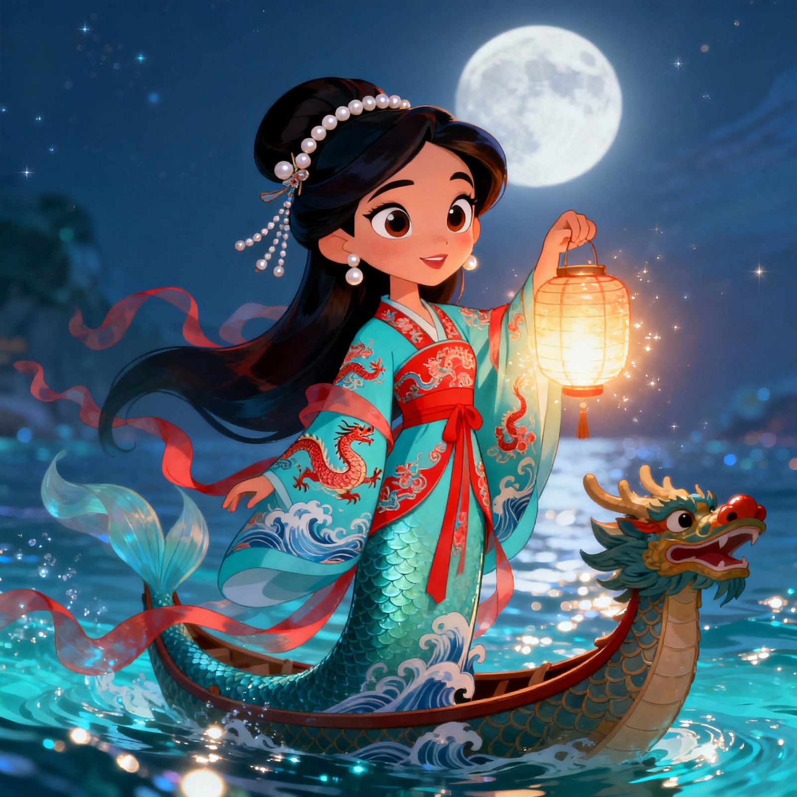 Disney-Style Mazu Goddess in Ming Dynasty Hanfu