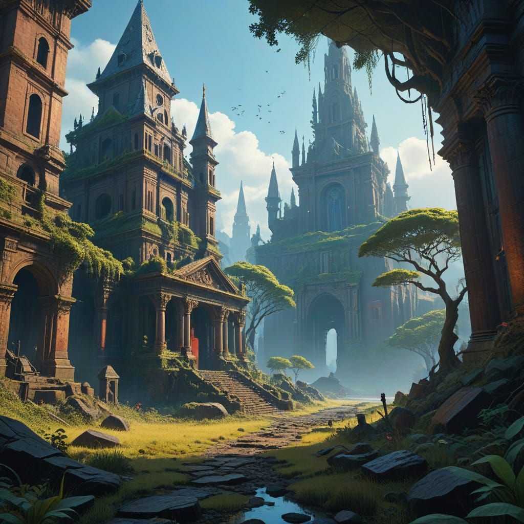 Ancient Metropolis Revealed in a Tapestry of Ruin and Nature