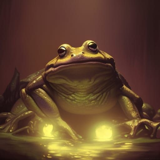 Evil Frog Dark Fantasy Concept Art