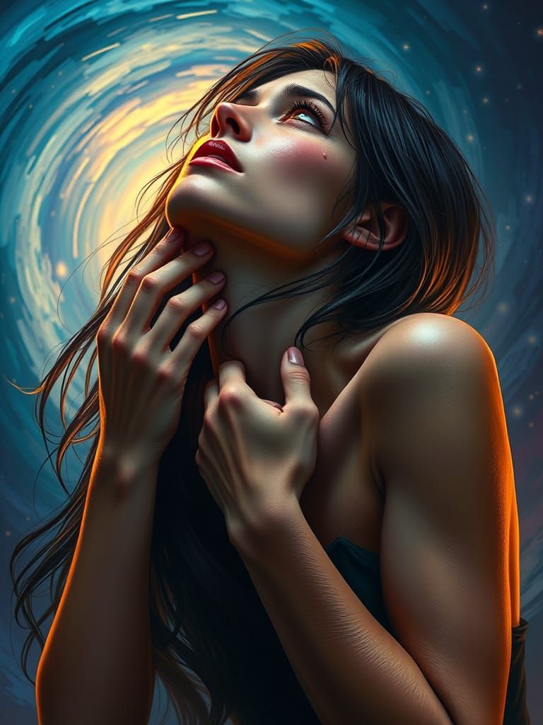 Desperate Woman in Turmoil