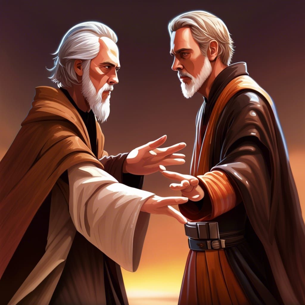 Anime Style Star Wars Characters Play Rock Paper Scissors