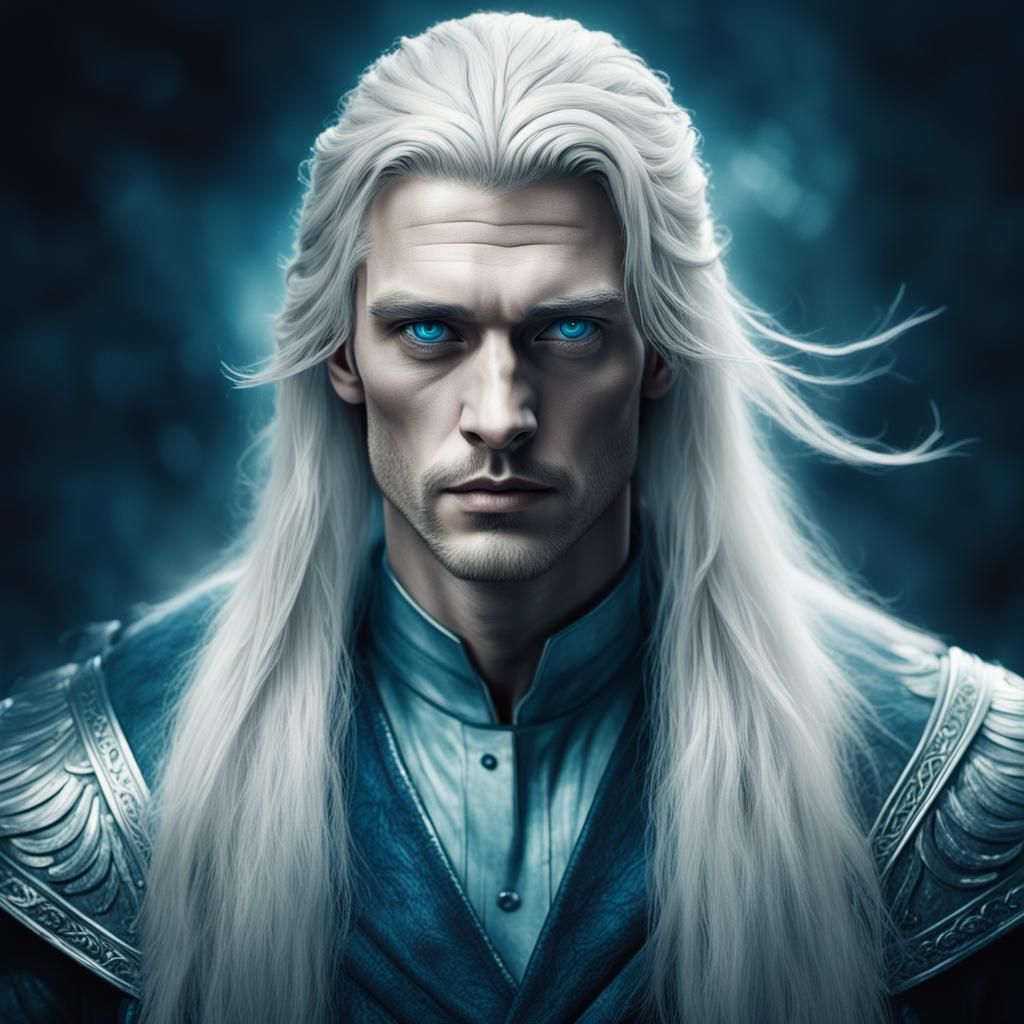 Dramatic Portrait of a Handsome Young Man